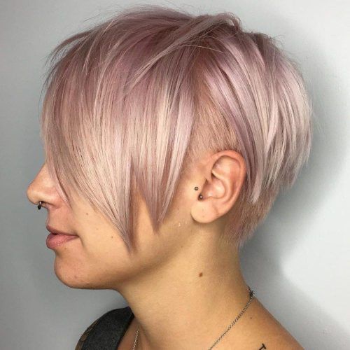 Pastel Pink Textured Pixie Hairstyles (Photo 10 of 20)