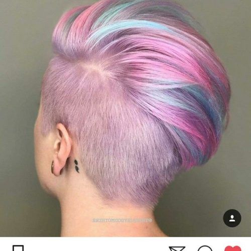 Pastel Pixie Haircuts With Curly Bangs (Photo 16 of 20)