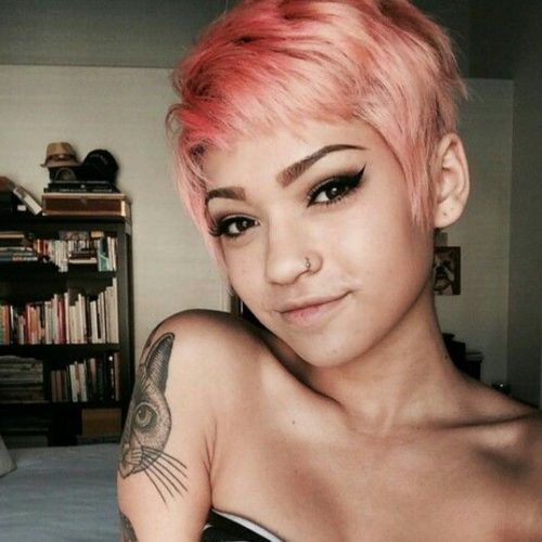 Pastel Pixie Hairstyles With Undercut (Photo 13 of 20)