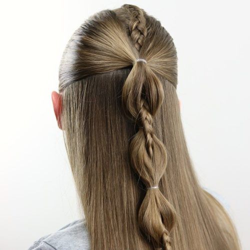 High Braided Pony Hairstyles With Peek-A-Boo Bangs (Photo 1 of 20)