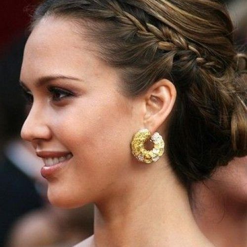 Side Braid Updo For Long Hair (Photo 5 of 15)
