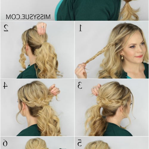 Pair Of Braids With Wrapped Ponytail (Photo 6 of 15)