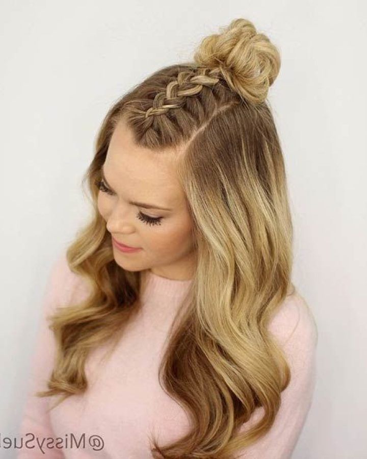 2024 Popular Braided Half-up Knot Hairstyles