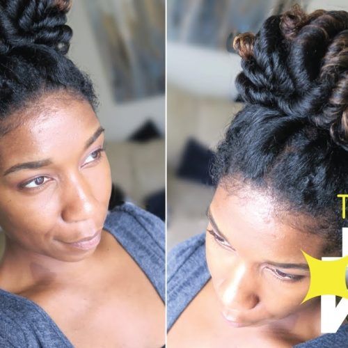 Updo Hairstyles For Black Women With Natural Hair (Photo 10 of 15)