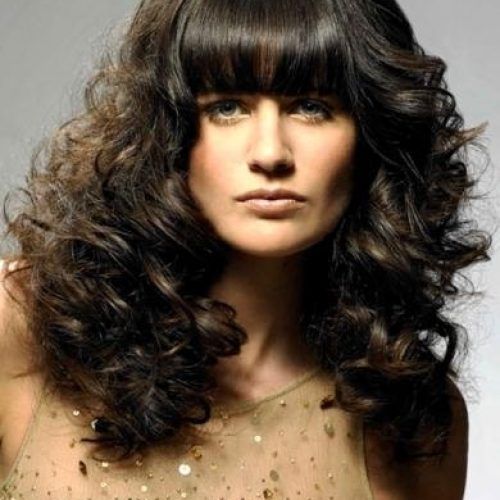 Long Permed Hairstyles With Bangs (Photo 10 of 15)