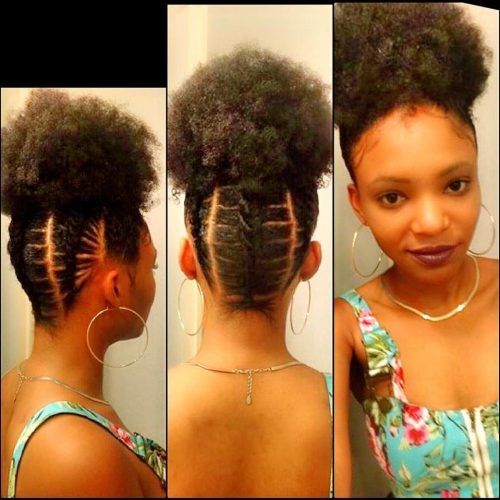 Cornrows Hairstyles With Afro (Photo 1 of 15)