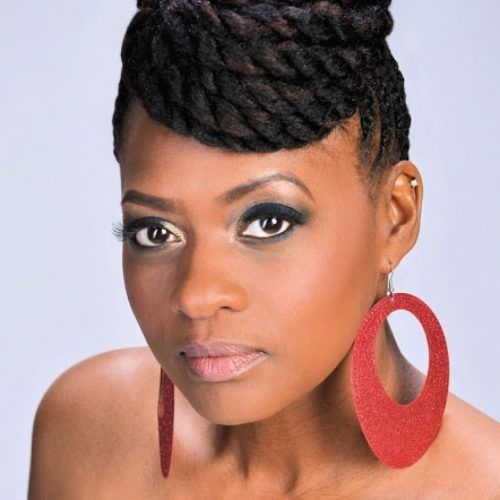 African Braid Updo Hairstyles (Photo 9 of 15)