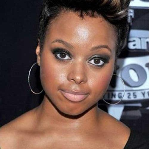 Short Haircuts For Round Faces Black Hair (Photo 14 of 20)