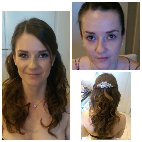 Half Up Wedding Hairstyles With Jeweled Clip (Photo 16 of 20)