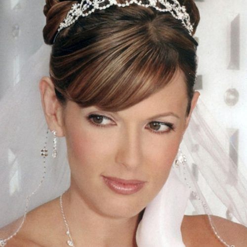 Wedding Hairstyles For Short Hair With Tiara (Photo 15 of 15)