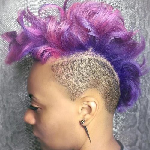 Lavender Ombre Mohawk Hairstyles (Photo 7 of 20)