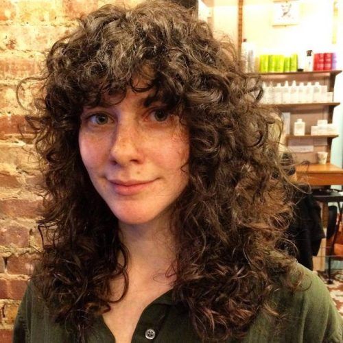Shag Haircuts With Curly Bangs (Photo 19 of 20)