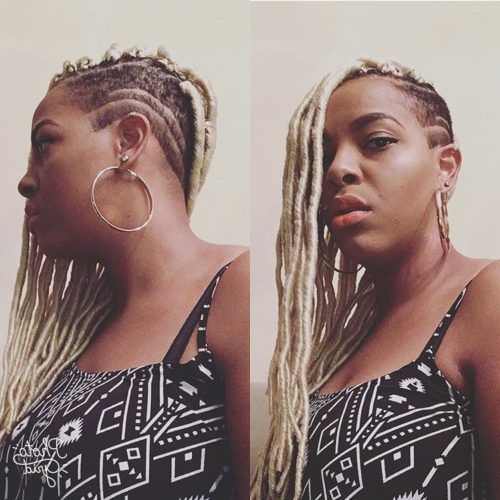 Shaved Platinum Hairstyles With Micro Braids (Photo 10 of 20)