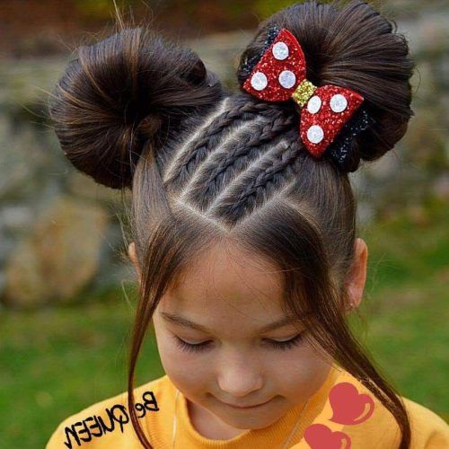 Minnie Mouse Buns Braid Hairstyles (Photo 2 of 20)