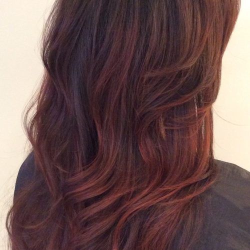Dimensional Dark Roots To Red Ends Balayage Hairstyles (Photo 1 of 20)