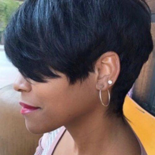 Sassy Short Pixie Haircuts With Bangs (Photo 17 of 20)