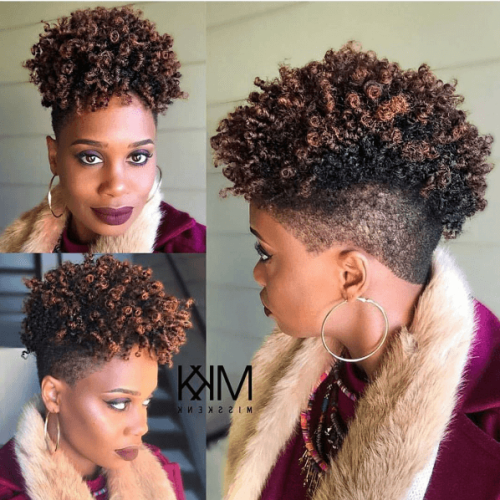 Two-Tone Undercuts For Natural Hair (Photo 5 of 20)