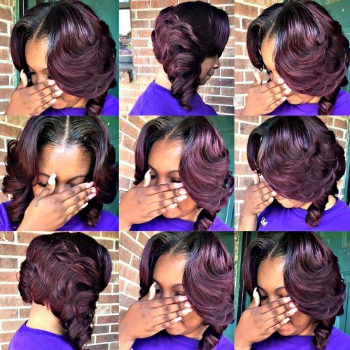 Blunt Wavy Bob Hairstyles With Center Part (Photo 19 of 20)