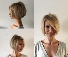 20 Best Messy Short Bob Hairstyles with Side-swept Fringes