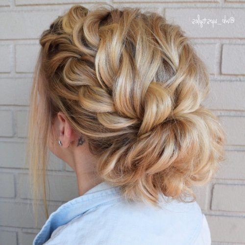 Messy Rope Braid Updo Hairstyles (Photo 5 of 20)