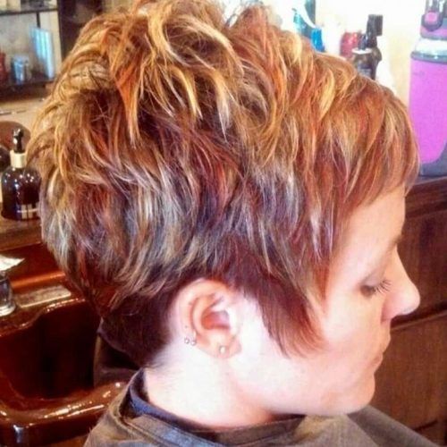 Pixie Hairstyles With Red And Blonde Balayage (Photo 7 of 20)