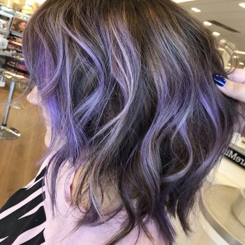 Lavender Balayage For Short A-Line Haircuts (Photo 1 of 20)