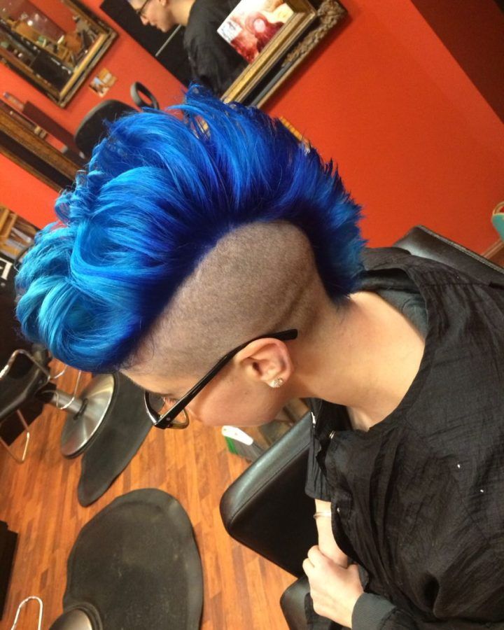 20 Ideas of Blue Hair Mohawk Hairstyles
