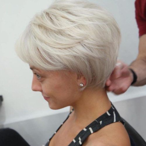 Edgy Ash Blonde Pixie Haircuts (Photo 5 of 20)
