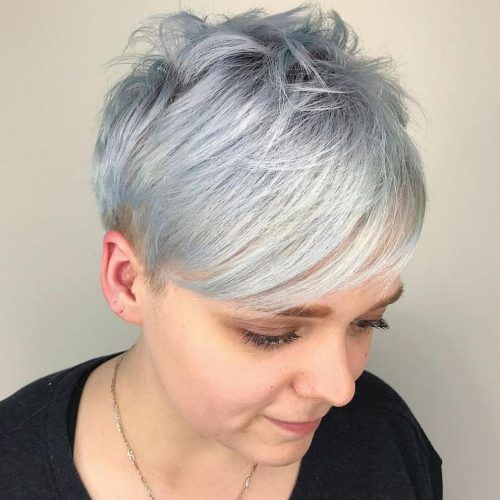 Gray Pixie Haircuts With Messy Crown (Photo 3 of 20)