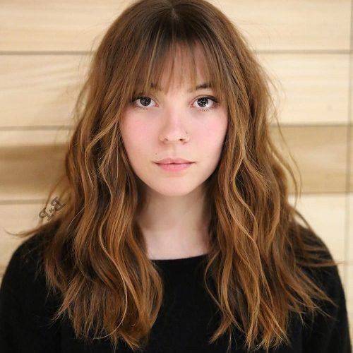 Long Wavy Hairstyles With Bangs Style (Photo 13 of 20)