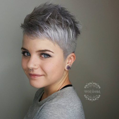 Gray Short Pixie Cuts (Photo 3 of 20)
