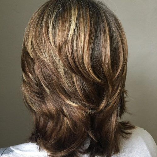 Medium Haircuts With Chunky Swoopy Layers (Photo 1 of 20)