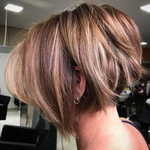 Very Short Stacked Bob Hairstyles With Messy Finish (Photo 13 of 20)