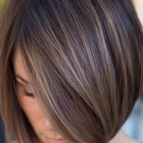 Ash Blonde Balayage For Short Stacked Bob Hairstyles (Photo 7 of 20)