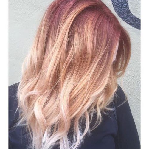 Marsala To Strawberry Blonde Ombre Hairstyles (Photo 7 of 20)