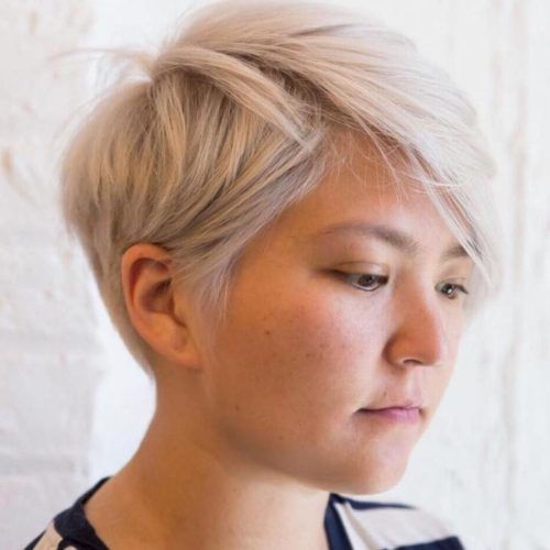 Edgy Ash Blonde Pixie Haircuts (Photo 6 of 20)
