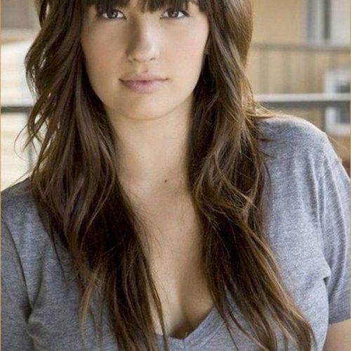Long Choppy Layers And Wispy Bangs Hairstyles (Photo 10 of 20)