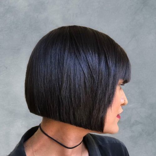 Sharp And Blunt Bob Hairstyles With Bangs (Photo 12 of 20)