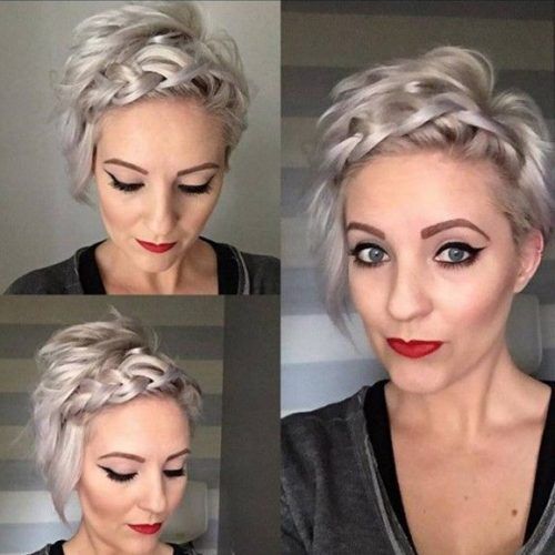 Pixie Bob Hairstyles With Braided Bang (Photo 5 of 20)
