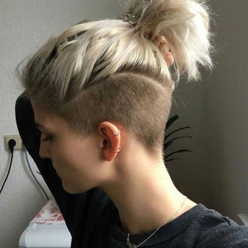 Blonde Teased Mohawk Hairstyles (Photo 6 of 20)