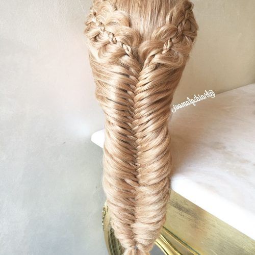Mermaid Braid Hairstyles With A Fishtail (Photo 3 of 20)