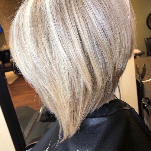 Icy Blonde Inverted Bob Haircuts (Photo 5 of 20)