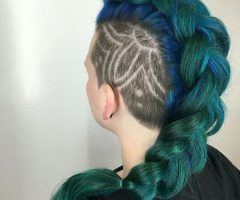 2024 Latest Braided Mermaid Mohawk Hairstyles