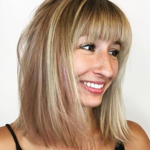 One Length Bob Hairstyles With Long Bangs (Photo 7 of 20)