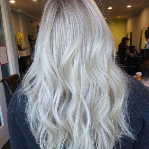 Ash Blonde Balayage Ombre On Dark Hairstyles (Photo 11 of 20)