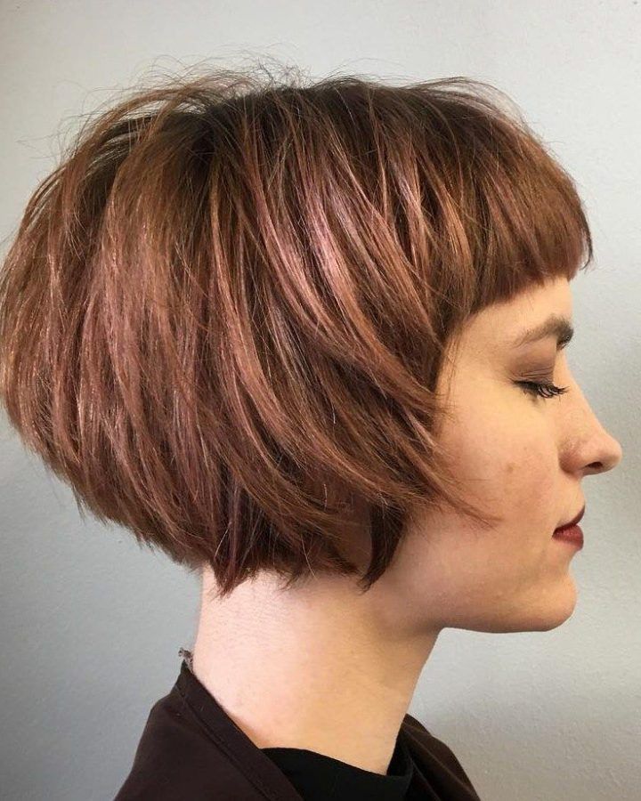 20 Ideas of Short Bob Hairstyles with Cropped Bangs