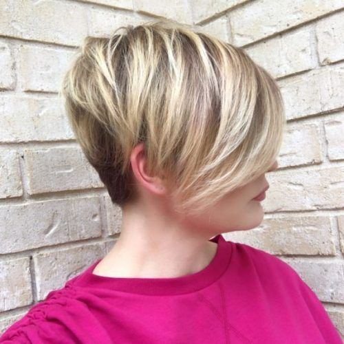 Side-Swept Long Layered Pixie Hairstyles (Photo 15 of 20)