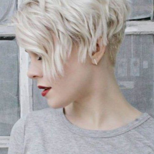 Blonde Pixie Haircuts With Curly Bangs (Photo 1 of 20)