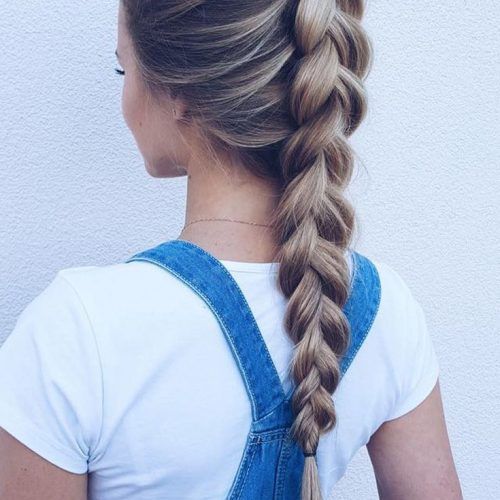 Blonde Asymmetrical Pigtails Braid Hairstyles (Photo 13 of 20)