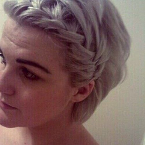 Pixie Bob Hairstyles With Braided Bang (Photo 9 of 20)